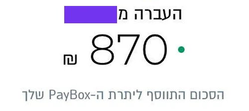 תמונה של עסקה שתלמיד עשה ממכירת דף נחיתה לבעלי עסקים על סך 870 שקלים