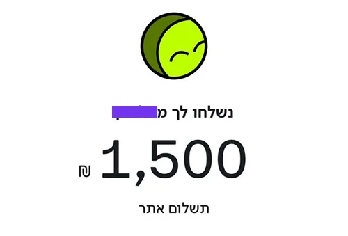 תמונה של עסקה שתלמיד עשה ממכירת דף נחיתה לבעלי עסקים על סך 1500 שקלים
